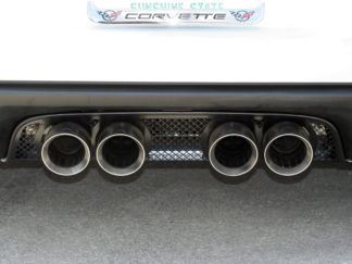 Exhaust Filler Panel NPP Exhaust Laser Mesh Black Stealth |2005-2013 Chevrolet Corvette