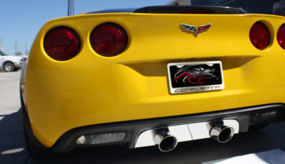 Rear Tag Frame Corvette Logo GML |2005-2013 Chevrolet Corvette