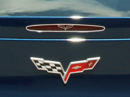 5th Brake Light Trim Crossed Flags Style GML |2005-2013 Chevrolet Corvette