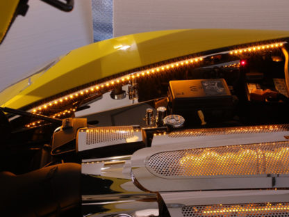 Fender Caps Polished 2pc Illum. Yellow LED |2005-2013 Chevrolet Corvette