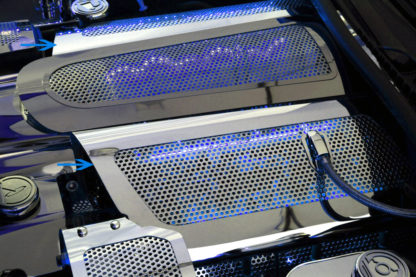 Fuel Rail Covers Perforated Replacement w/cap C6 08-13 Illum. Blue LED |2008-2013 Chevrolet Corvette