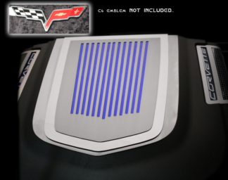 Engine Shroud Cover ZR1 2pc Ribbed C6 Emblem (not included) |2009-2013 Chevrolet Corvette