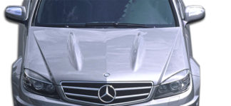 2008-2011 Mercedes C Class W204 Duraflex C63 Look Hood - 1 Piece