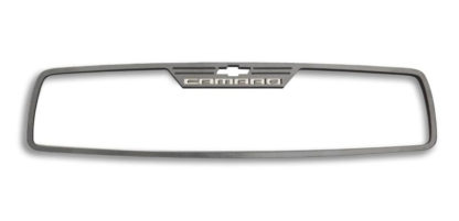 Mirror Trim Rear View Satin "Camaro Style" Rectangle 2010-2013 Chevrolet Camaro