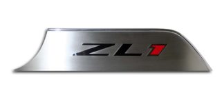 Door Panel Kick Plates "ZL1 Style" Satin 2pc 2012-2015 Chevrolet Camaro
