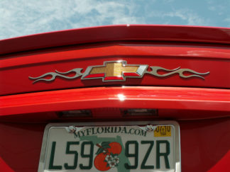 Emblem Trim Polished "Flame Style" Rear 2010-2013 Chevrolet Camaro