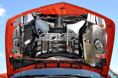 Hood Panel Emblem Satin Carbon Fiber "SS" 2010-2018 Chevrolet Camaro