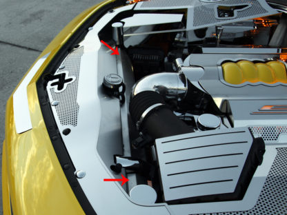 Radiator Cap Satin works w/103033 Offset Fill Hole 2010-2015 Chevrolet Camaro
