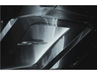 Hood Panel Supercharged Satin Illum. White LED 2010-2015 Chevrolet Camaro