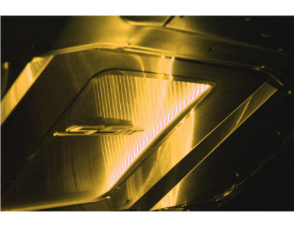 Hood Panel Supercharged Satin Illum. Yellow LED 2010-2015 Chevrolet Camaro