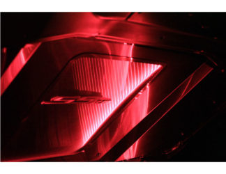 Hood Panel Supercharged Polished Illum. Red LED 2010-2015 Chevrolet Camaro