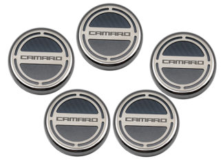 Cap Cover Set Carbon Fiber "Camaro" Series Automatic 5pc CF Black 2010-2015 Chevrolet Camaro