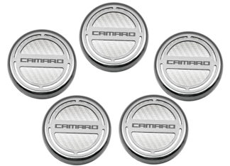 Cap Cover Set Carbon Fiber “Camaro” Series Automatic 5pc CF White 2010-2015 Chevrolet Camaro