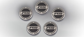 Cap Cover Set Carbon Fiber “RS” Series Automatic 5pc CF Black 2010-2015 Chevrolet Camaro