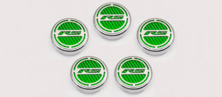 Cap Cover Set Carbon Fiber “RS” Series Automatic 5pc CF Synergy Green 2010-2015 Chevrolet Camaro