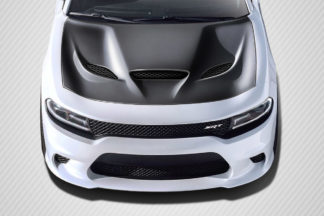 2015-2019 Dodge Charger Carbon Creations Hellcat Look Hood – 1 Piece