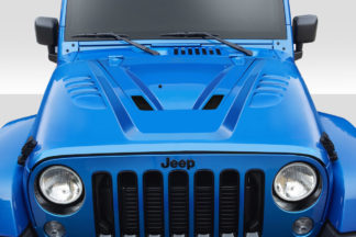 2007-2018 Jeep Wrangler Duraflex ABR Hood - 1 Piece