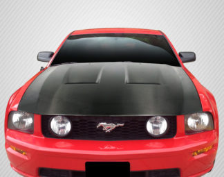2005-2009 Ford Mustang Carbon Creations DriTech CVX Hood – 1 Piece