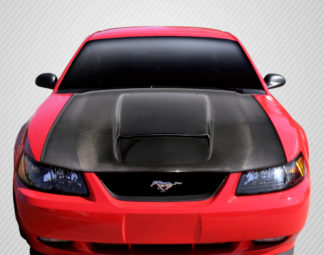 1999-2004 Ford Mustang Carbon Creations DriTech CVX Version 2 Hood – 1 Piece
