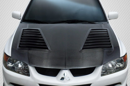 2003-2006 Mitsubishi Lancer Evolution 8 9 Carbon Creations DriTech Track Hood - 1 Piece