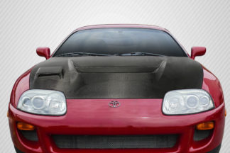 1993-1998 Toyota Supra Carbon Creations DriTech Race V Hood - 1 Piece