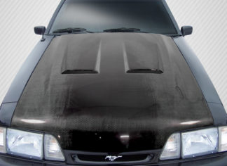 1987-1993 Ford Mustang Carbon Creations Heat Extractor Hood – 1 Piece