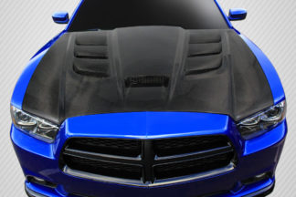 2011-2014 Dodge Charger Carbon Creations DriTech Viper Look Hood - 1 Piece