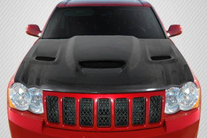 2005-2010 Jeep Grand Cherokee Carbon Creations DriTech Hellcat look Hood - 1 Piece