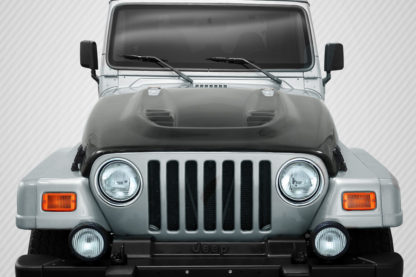 1997-2006 Jeep Wrangler Carbon Creations DriTech Power Dome Hood - 1 Piece
