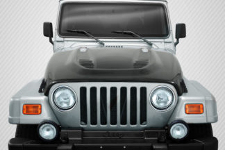 1997-2006 Jeep Wrangler Carbon Creations DriTech Power Dome Hood – 1 Piece