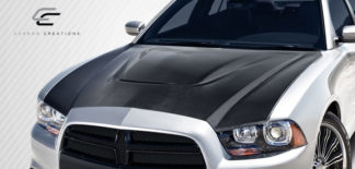2011-2014 Dodge Charger Carbon Creations DriTech SRT Look Hood - 1 Piece