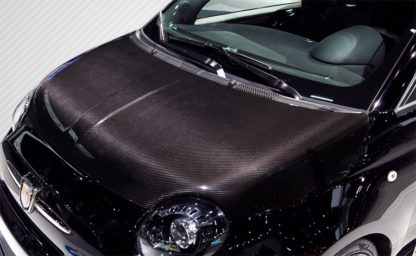2012-2015 Fiat 500 Carbon Creations DriTech OEM Hood - 1 Piece