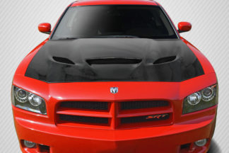 2006-2010 Dodge Charger Carbon Creations DriTech Hellcat Look Hood - 1 Piece