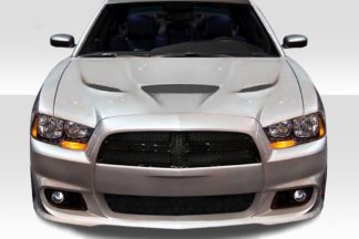 2011-2014 Dodge Charger Duraflex Hellcat Look Hood - 1 Piece