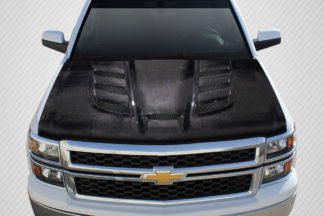 2007-2013 Chevrolet Silverado Carbon Creations Viper Look Hood - 1 Piece