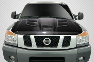 2004-2015 Nissan Titan / Armada Carbon Creations Viper Look Hood - 1 Piece