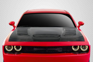 2008-2019 Dodge Challenger Carbon Creations Viper Look Hood - 1 Piece
