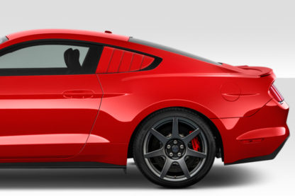 2015-2019 Ford Mustang Duraflex CVX Rear Window Scoops Louvers - 2 Piece