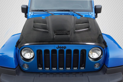 2007-2018 Jeep Wrangler Carbon Creations Viper Look Hood - 1 Piece
