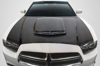 2011-2014 Dodge Charger Carbon Creations TA Look Hood - 1 Piece