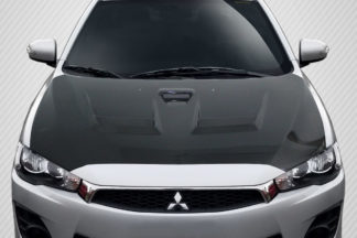 2008-2017 Mitsubishi Lancer / Lancer Evolution 10 Carbon Creations D Spec Hood - 1 Piece