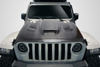 2019-2019 Jeep Wrangler Carbon Creations Hellcat Look Hood - 1 piece