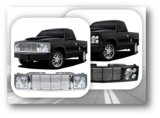 Range Rover Style Conversion Grille Kits