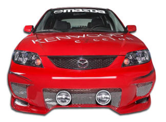 2001-2003 Mazda Protege Duraflex Aggressive Front Bumper Cover - 1 Piece