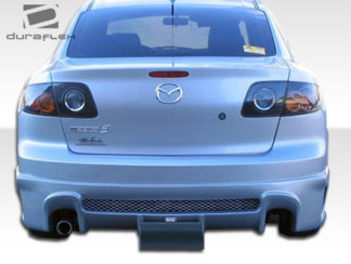 2004-2009 Mazda 3 4DR Duraflex Raven Rear Bumper Cover – 1 Piece