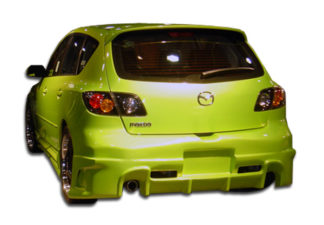 2004-2009 Mazda 3 HB Duraflex Raven Rear Bumper Cover - 1 Piece