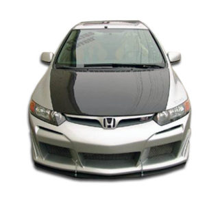2006-2011 Honda Civic 2DR Duraflex Raven Front Bumper Cover - 1 Piece