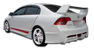 2006-2011 Honda Civic 4DR Duraflex R-Spec Rear Bumper Cover - 1 Piece