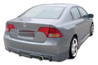 2006-2008 Honda Civic 4DR Duraflex Type M Rear Lip Under Spoiler Air Dam - 1 Piece (Overstock)