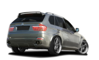 2007-2010 BMW X5 E70 Urethane Eros Version 1 Rear Add On Bumper Extensions - 7 Piece (Overstock)